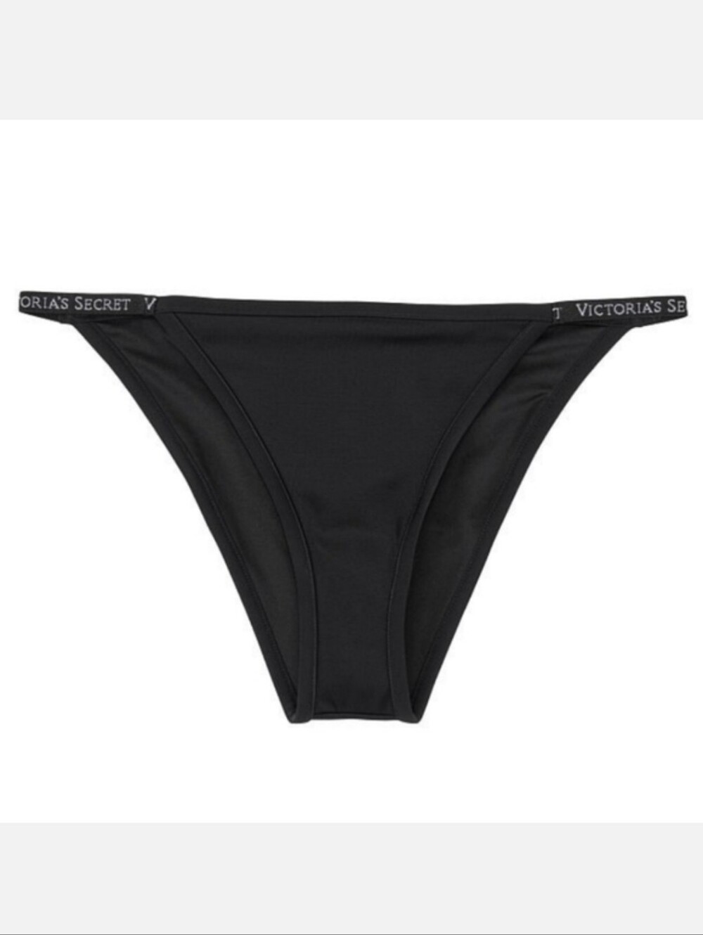 Victoria's secret very sexy Sydney logo itsy bikini swim bottom BLACK LARGE